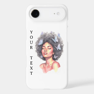 Black Girl Pastel Minimalistic Butterfly Custom