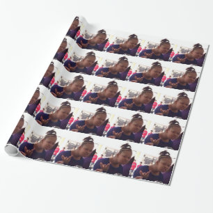 Black girl what meme wrapping paper