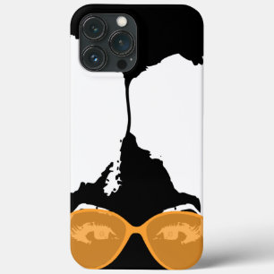black Girl with Afro with Gold Sunglasses iPhone 13 Pro Max Case
