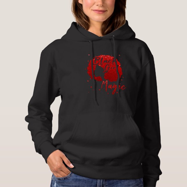 Black Girls Magic African American Woman With Natu Hoodie (Front)