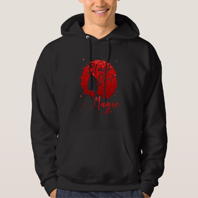Black Girls Magic African American Woman With Natu Hoodie (Front)