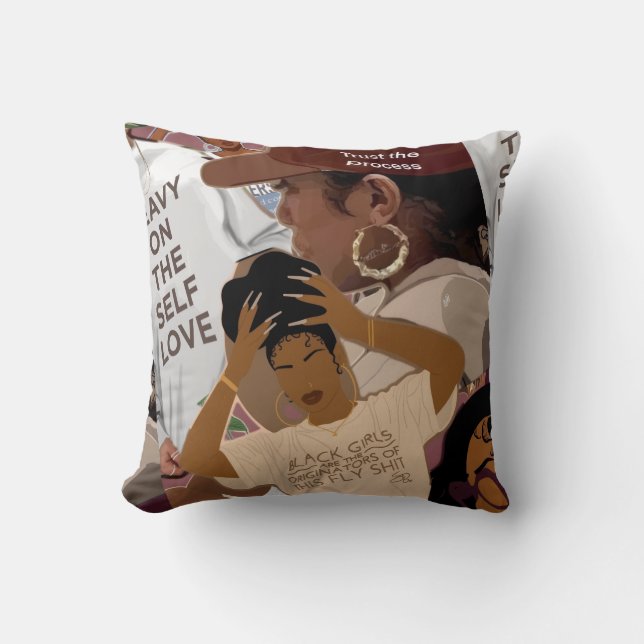 Black Girls Originators pillow (Front)