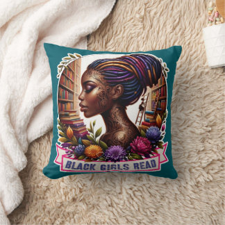 Black Girls Read | 16x16 Accent Throw Pillow