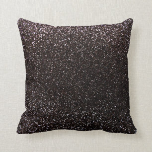 Black glitter cushion