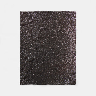 Black glitter fleece blanket