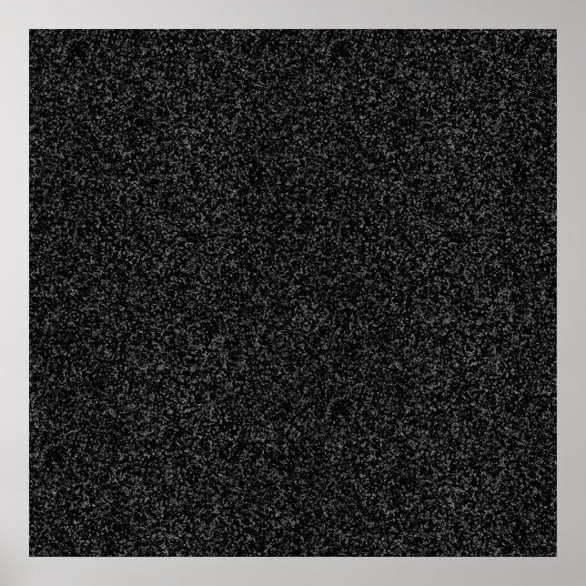 Black Glitter Gift Wrap Poster (Front)