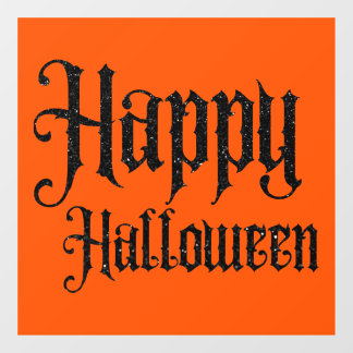 Black Glitter Happy Halloween