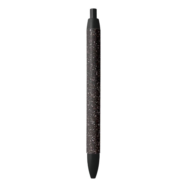 Black glitter ink pen (Front Vertical)