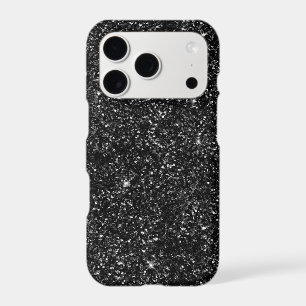 Black Glitter iPhone Case