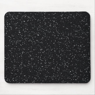 Black Glitter Mouse Pad