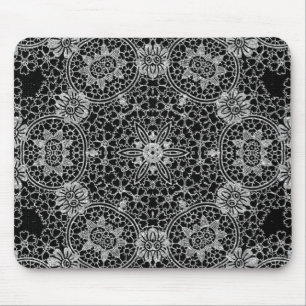 Black Glitter Mouse Pad