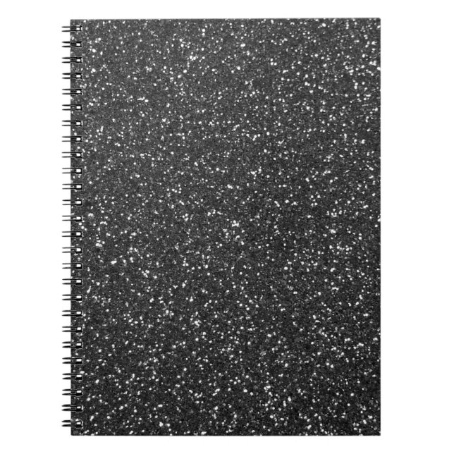 Black Glitter Notebook (Front)