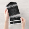 Black Glitter Silver Wedding All In One Invitation