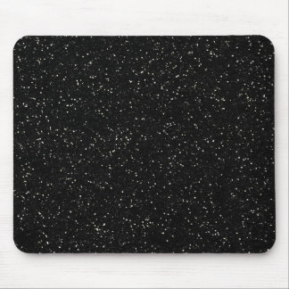 Black Glitter Sparkle Graphic Art Pattern Design Mouse Pad
