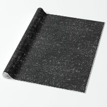 Black Glitter Wrapping paper