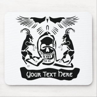 Black Goat Corrupt Trinity Crest Mouse Pad
