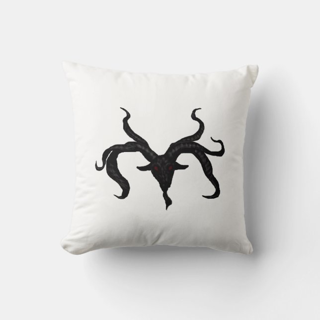 Black Goat Demon pillow (Front)