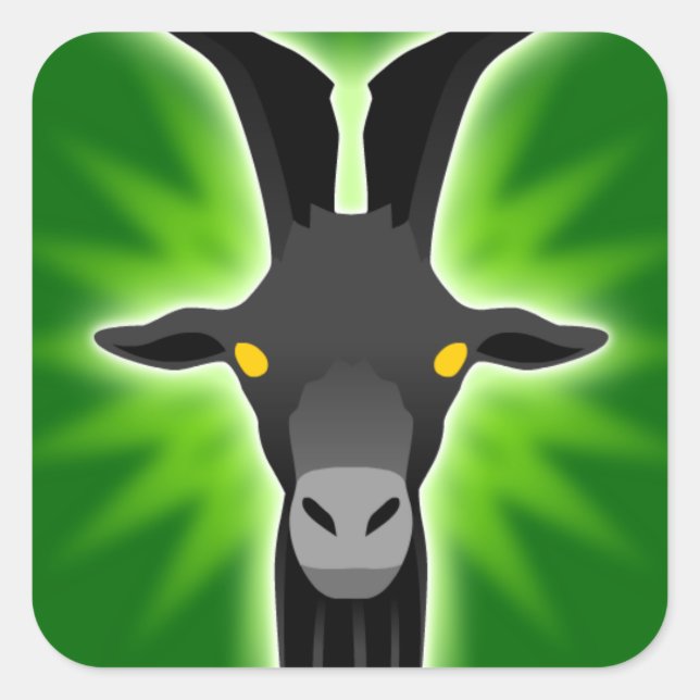 Black Goat sticker (Front)