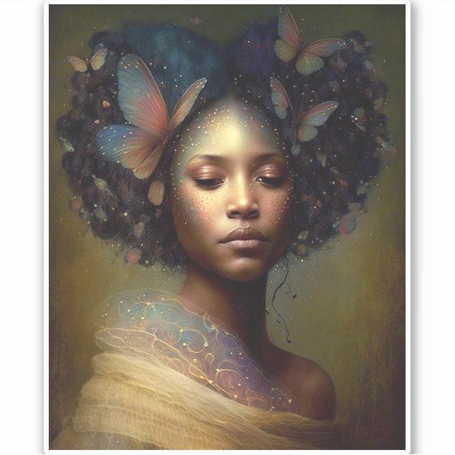 Black Goddess Fantasy Art (Front)