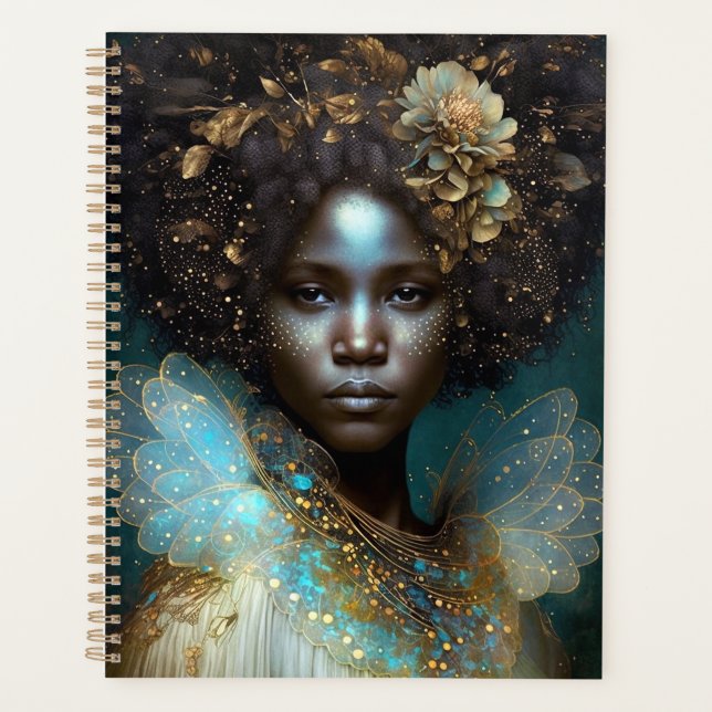 Black Goddess Fantasy Art Planner (Front)
