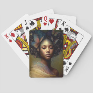 Black Goddess Fantasy Art Playing Cards
