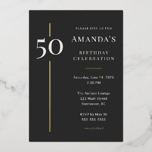Black Gold 50th Milestone Birthday Celebration