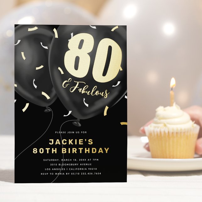 Black Gold 80th Birthday Party (Creator Uploaded)