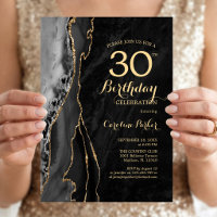 Black Gold Agate 30th Birthday