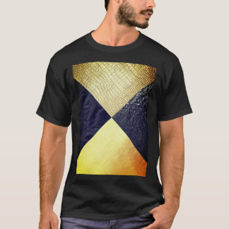 Black & Gold Alligator Skin T-Shirt