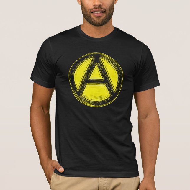 Black & Gold Anarchy Tee (Front)