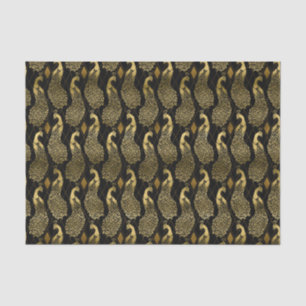 Black gold art deco pattern party tissue paper