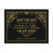 Black Gold Art Deco Scrollwork Wedding