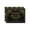 Black Gold Art Deco Scrollwork Wedding