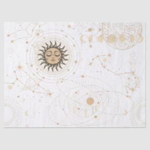 Black Gold Astrological Pattern Tissue Paper
