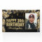 Black Gold Balloon Confetti Photo Happy Birthday