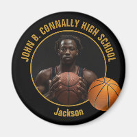 Black Gold Basketball Player Photo