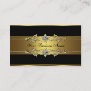 Black Gold Black Business Cards