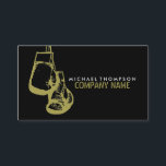 Black & Gold Boxing Gloves, Boxer, Boxing Trainer Business Card<br><div class="desc">Black & Gold Boxing Gloves,  Boxer,  Boxing Trainer Business Cards by The Business Card Store.</div>