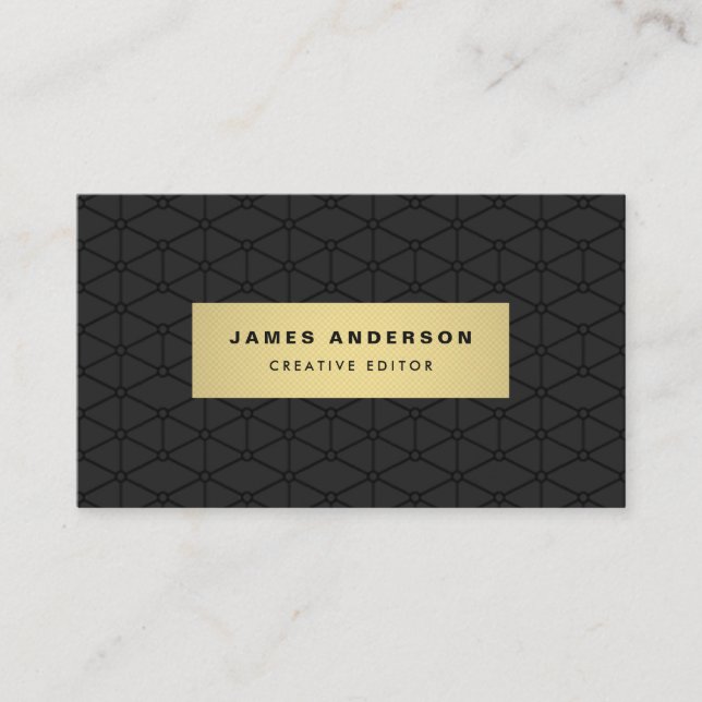 Black & Gold Business Card (Front)