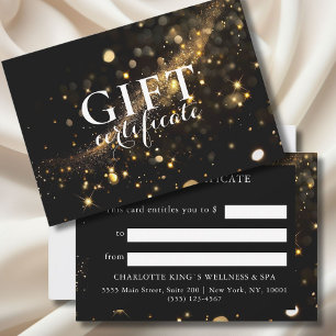 BLACK GOLD BUSINESS GIFT CERTIFICATE 