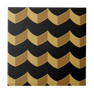 Black Gold Ceramic Tile