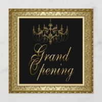 Black Gold Chandelier Business Grand Opening