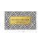 Black & Gold Chevron Pattern Business Card