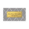 Black & Gold Chevron Pattern Business Card