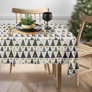 Black Gold Christmas Pattern#25 ID1009 Tablecloth