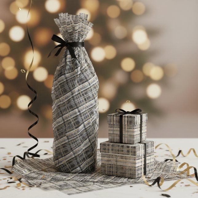 Black Gold Christmas Pattern#2 ID1009 Tissue Paper (Creator Uploaded)