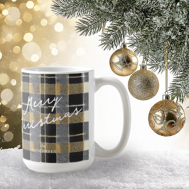 Black Gold Christmas Pattern#7 ID1009 Coffee Mug (Creator Uploaded)