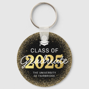 Black Gold Class of 2021 Graduation Key Ring