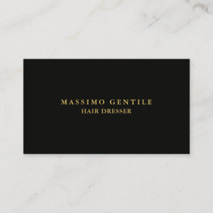 Black Gold Colour Professional Trendy Business Card