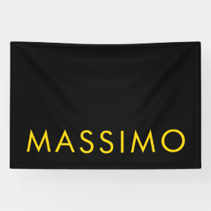 Black Gold Colours Professional Minimalist Name Banner